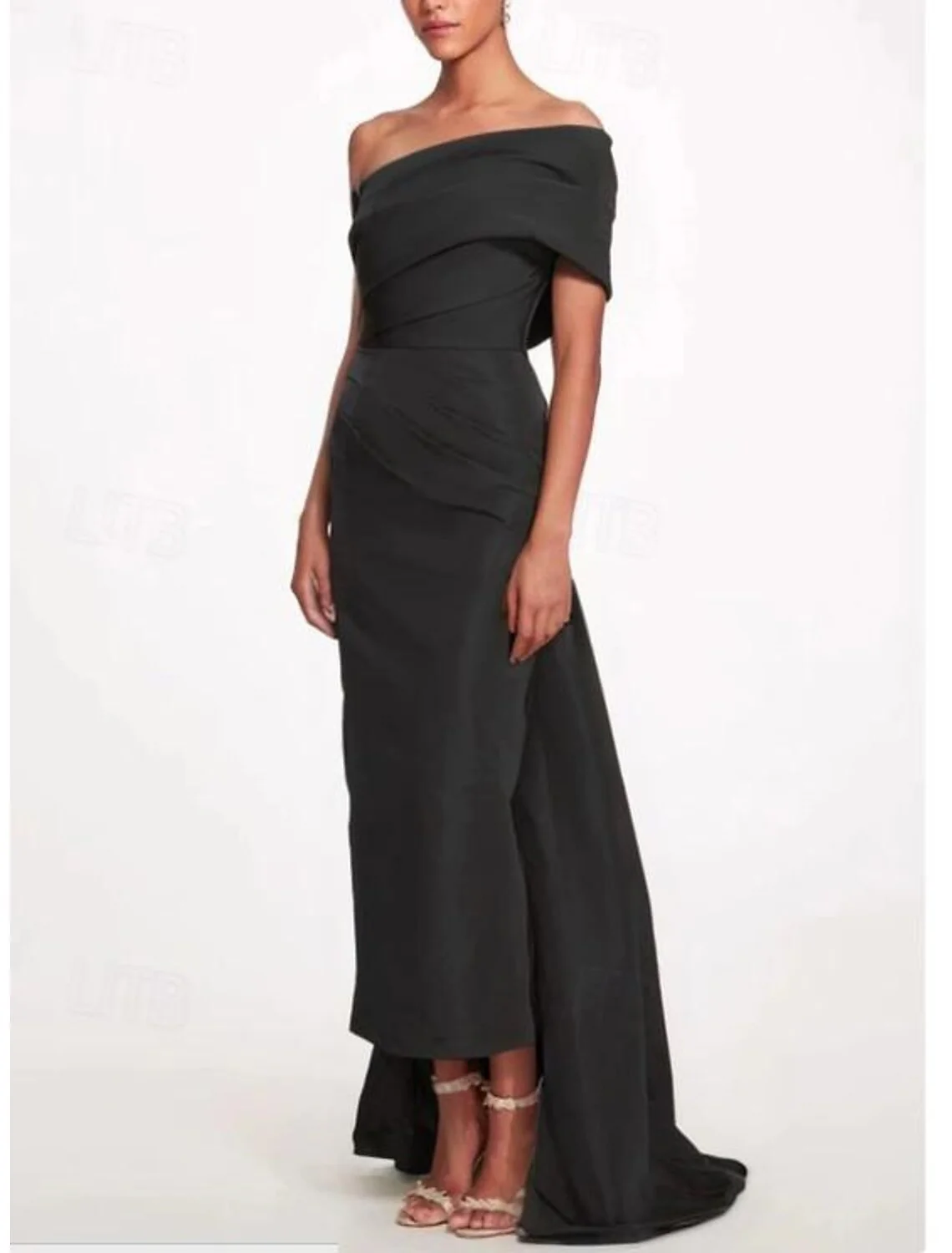 Sophisticated One-Shoulder Taffeta Gown