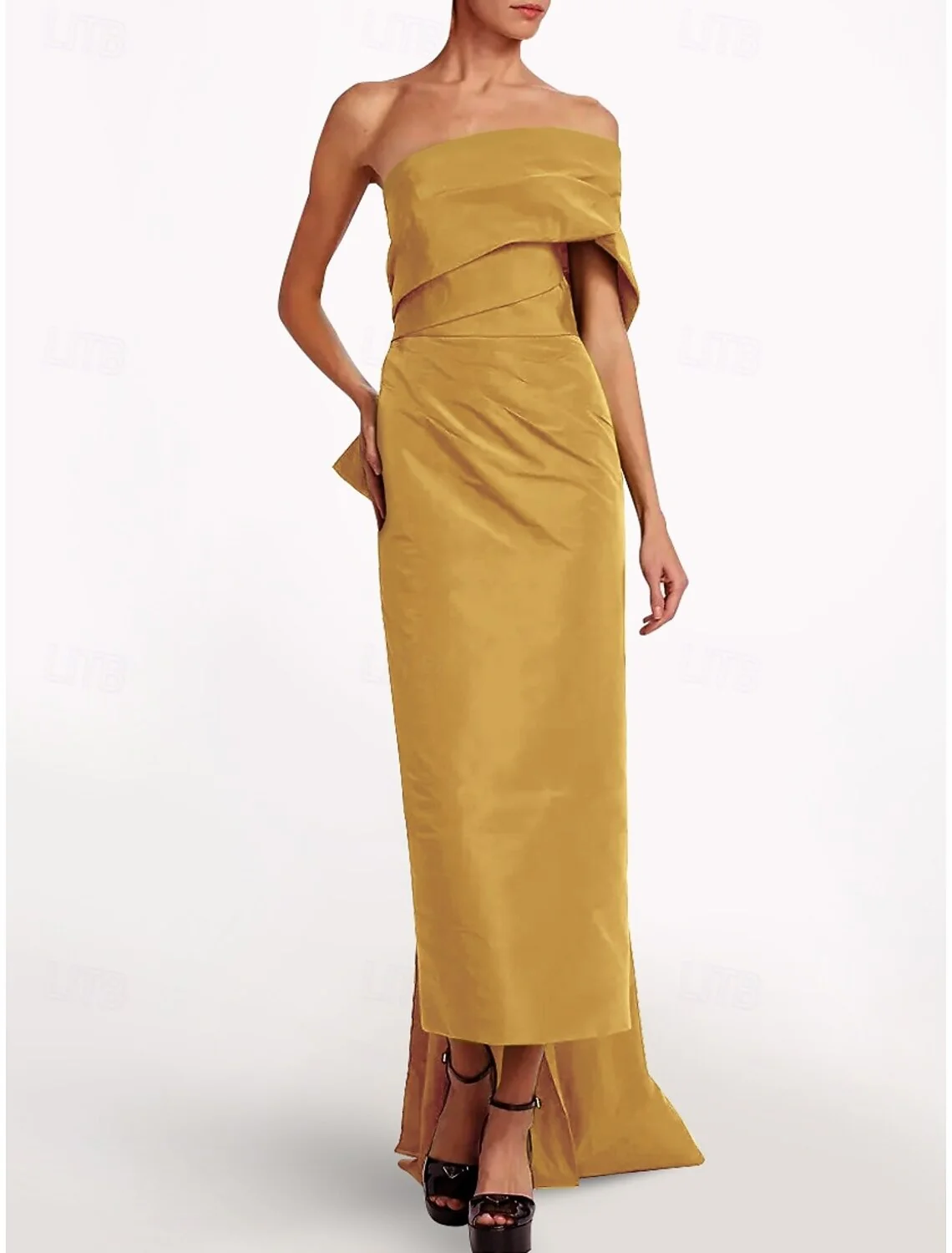 Sophisticated One-Shoulder Taffeta Gown