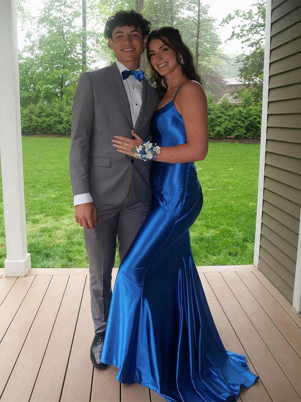 Pink Mermaid Sweetheart Spaghetti Strap Long Prom Dress