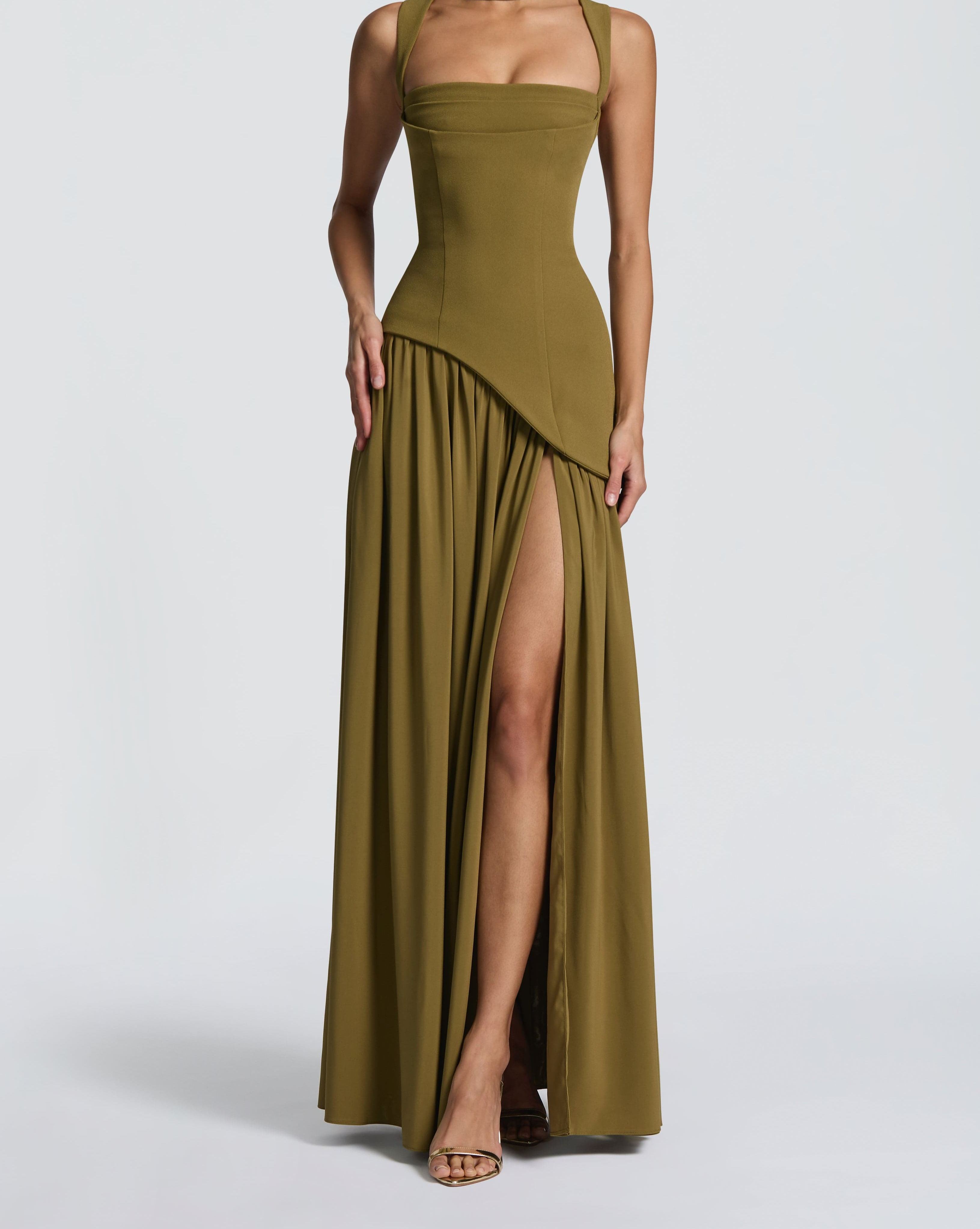 Maxi Dress - Deep Olive