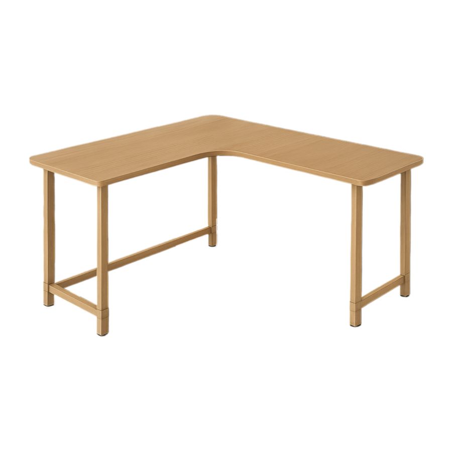 Eckschreibtisch Holzwerkstoff L-Form 140cm x 120cm x 75cm-Runeloft