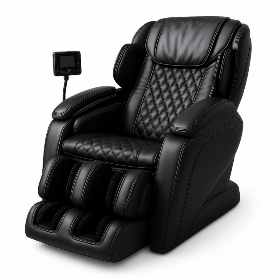 Massagesessel Kunstleder Schwarz Vollautomatisch 120x80x100 cm-Runeloft