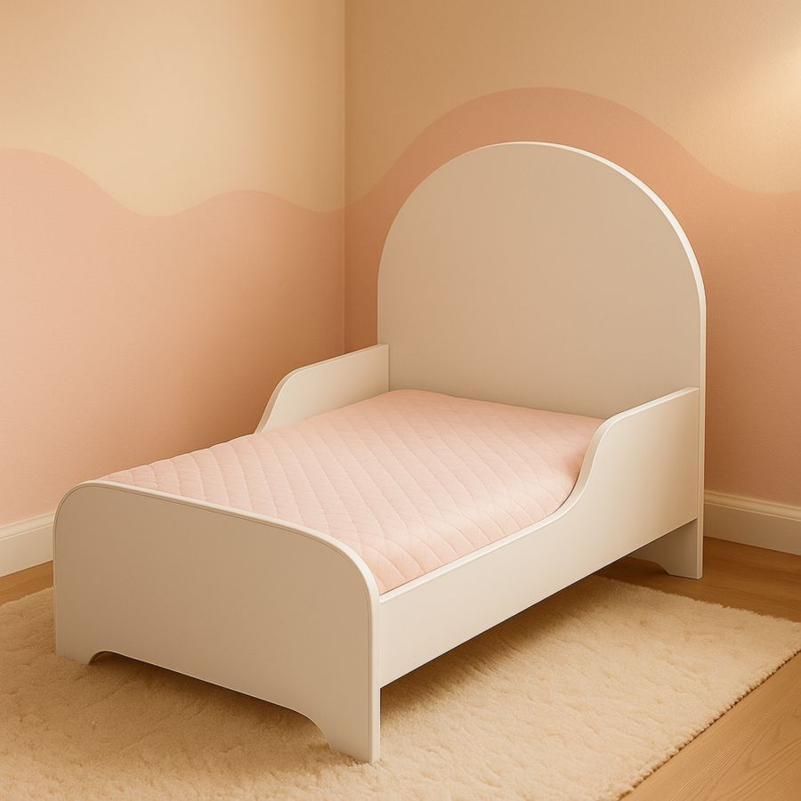 Kinderbett Holz Weiß 140x70 cm-Runeloft