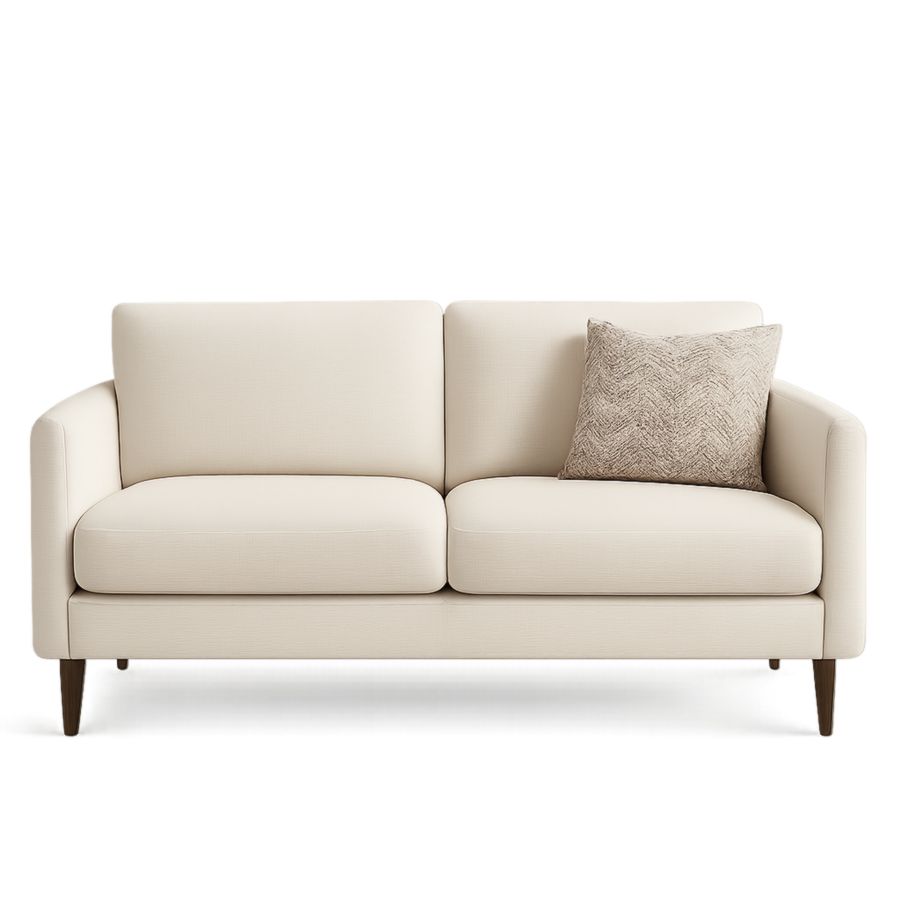 Zweisitzer-Sofa Stoff Creme 150x90x85 cm-Runeloft