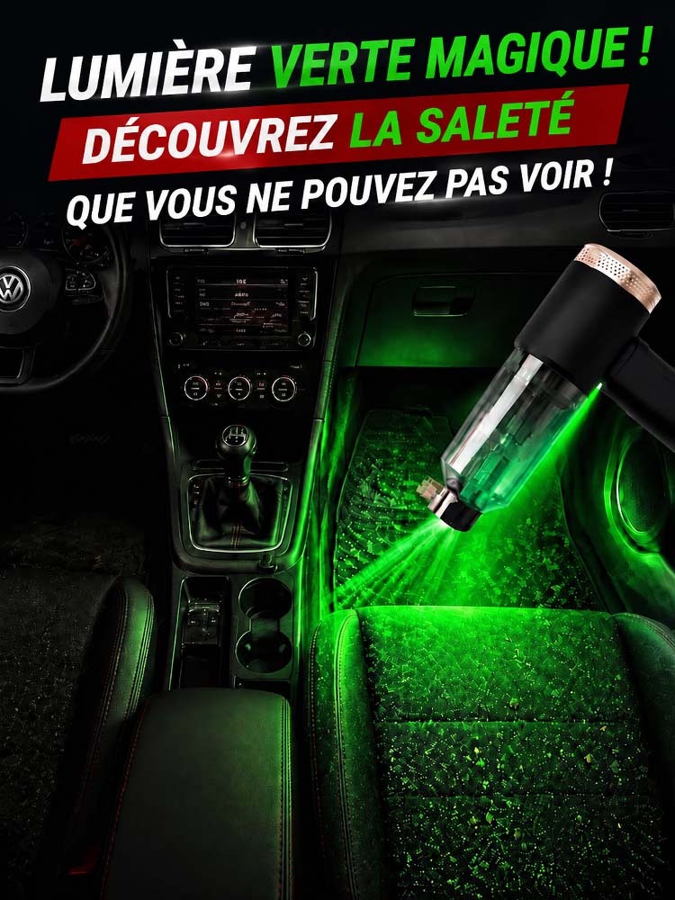 Puissant aspirateur de voiture 2-en-1 avec pompe à air
