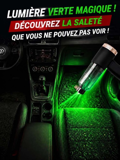 Puissant aspirateur de voiture 2-en-1 avec pompe à air