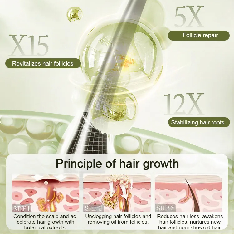 Hot Sale Ginger Plant Extract Anti-Hair Loss Hair Shampoo