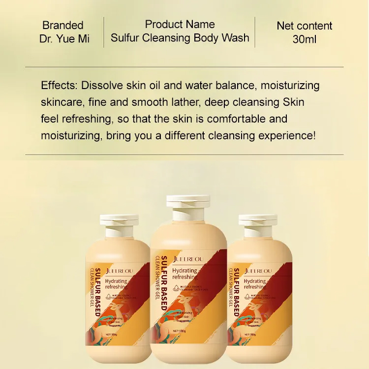 [Efficiently solves itchy back and itchy head] Sulfur Mite Removing Shower Gel