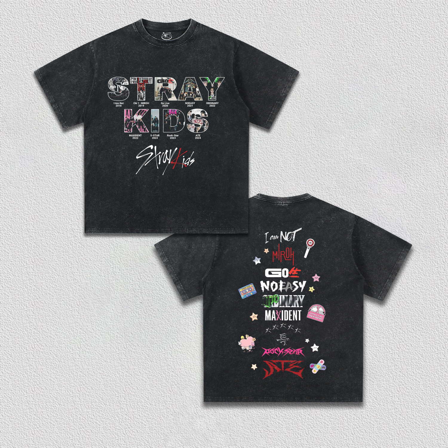Straykids 2019年LIVE サイン入りTシャツ STRAY KIDS Songs T-Shirt – onlynicer