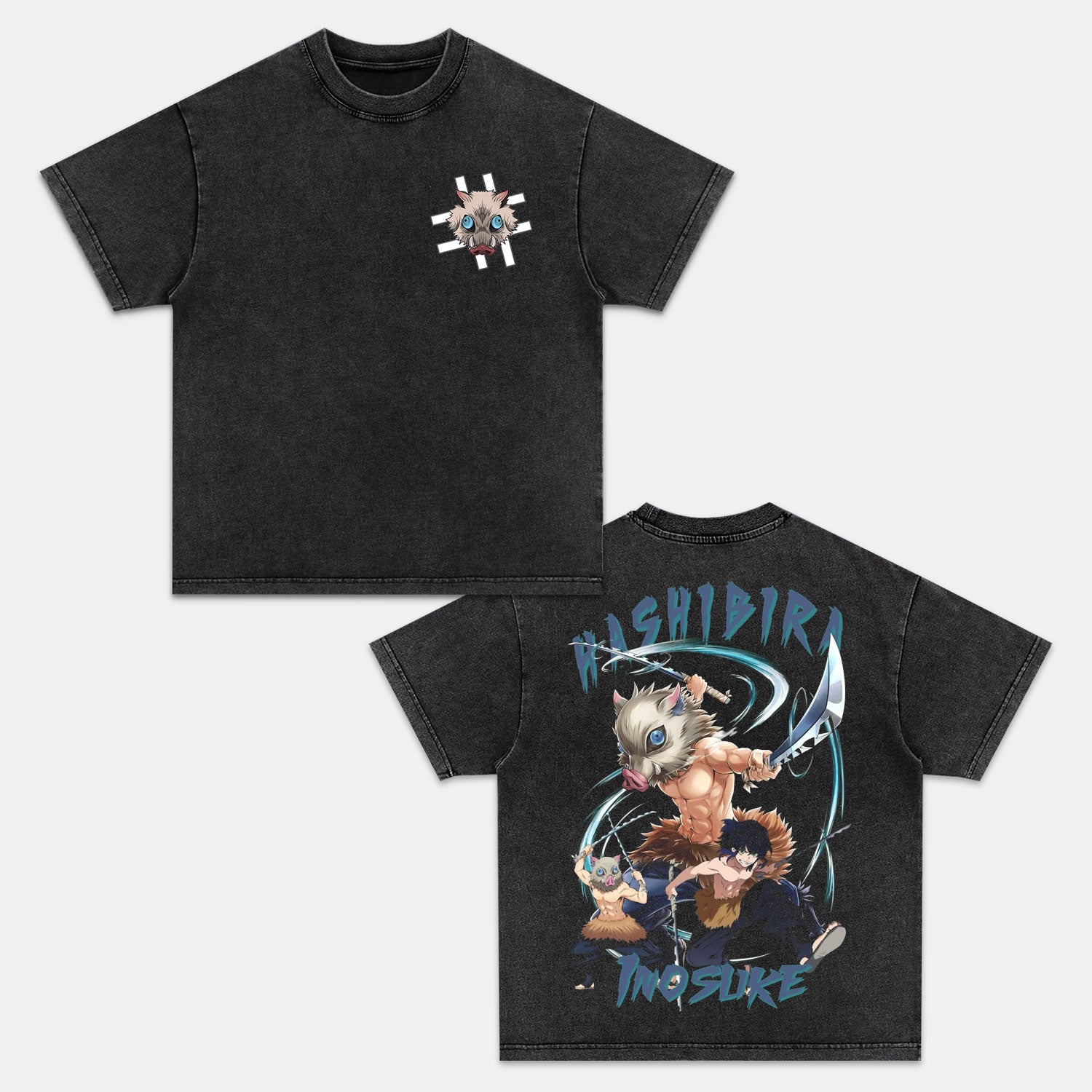 HASHIBIRA INOSUKE UNISEX ANIME INSPIRED VINTAGE T-SHIRT丨DEMON SLAYER-[DS]