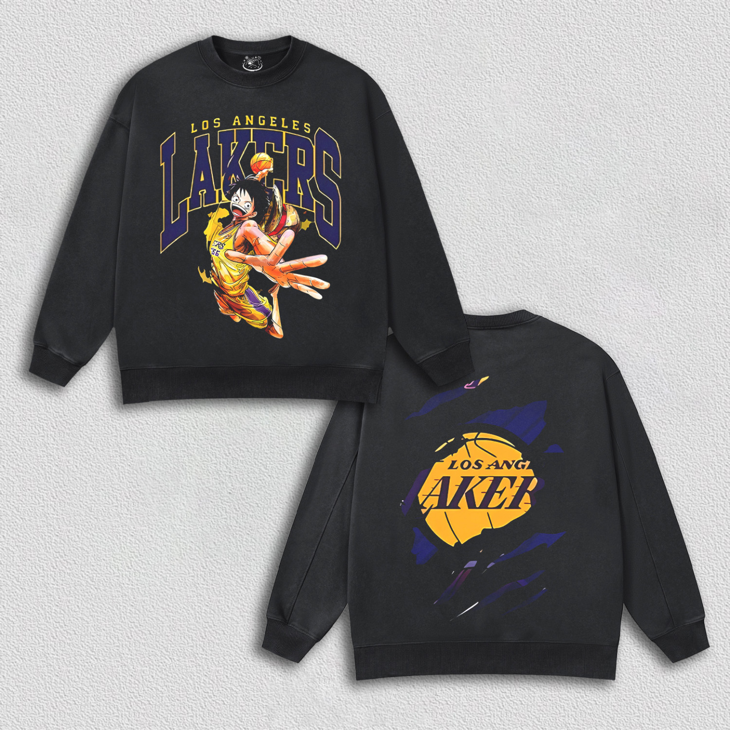 LUFFY TEE丨LAKERS X ONE PIECE HOODIES-DS