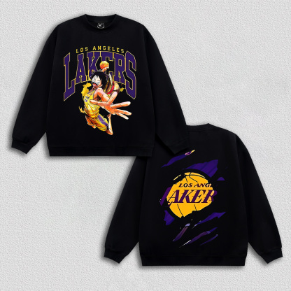 LUFFY TEE丨LAKERS X ONE PIECE HOODIES-DS