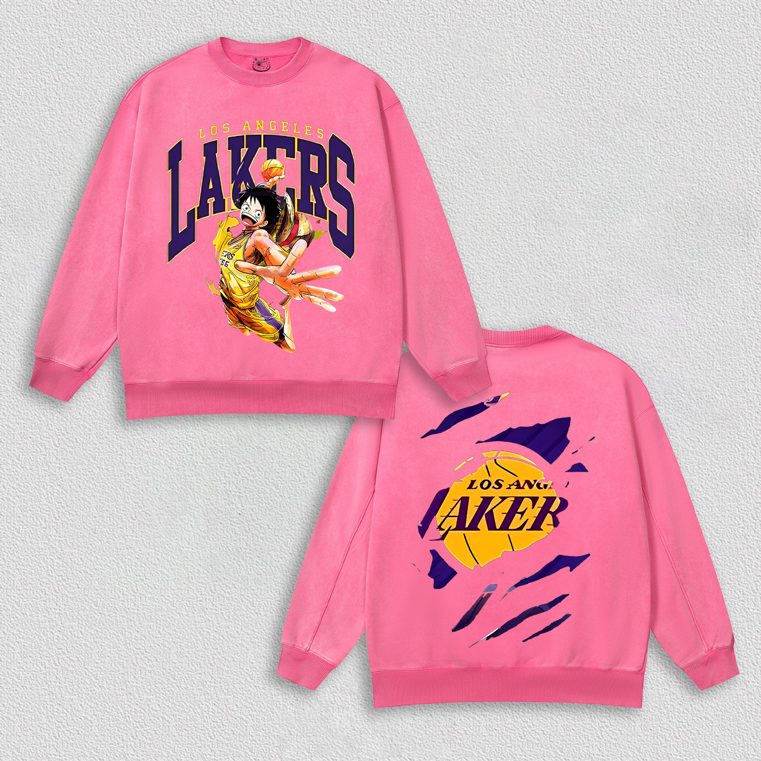 LUFFY TEE丨LAKERS X ONE PIECE HOODIES-DS