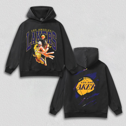 LUFFY TEE丨LAKERS X ONE PIECE HOODIES-DS