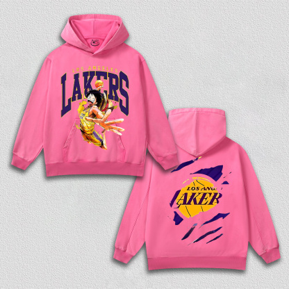 LUFFY TEE丨LAKERS X ONE PIECE HOODIES-DS