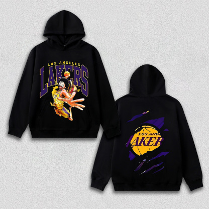 LUFFY TEE丨LAKERS X ONE PIECE HOODIES-DS