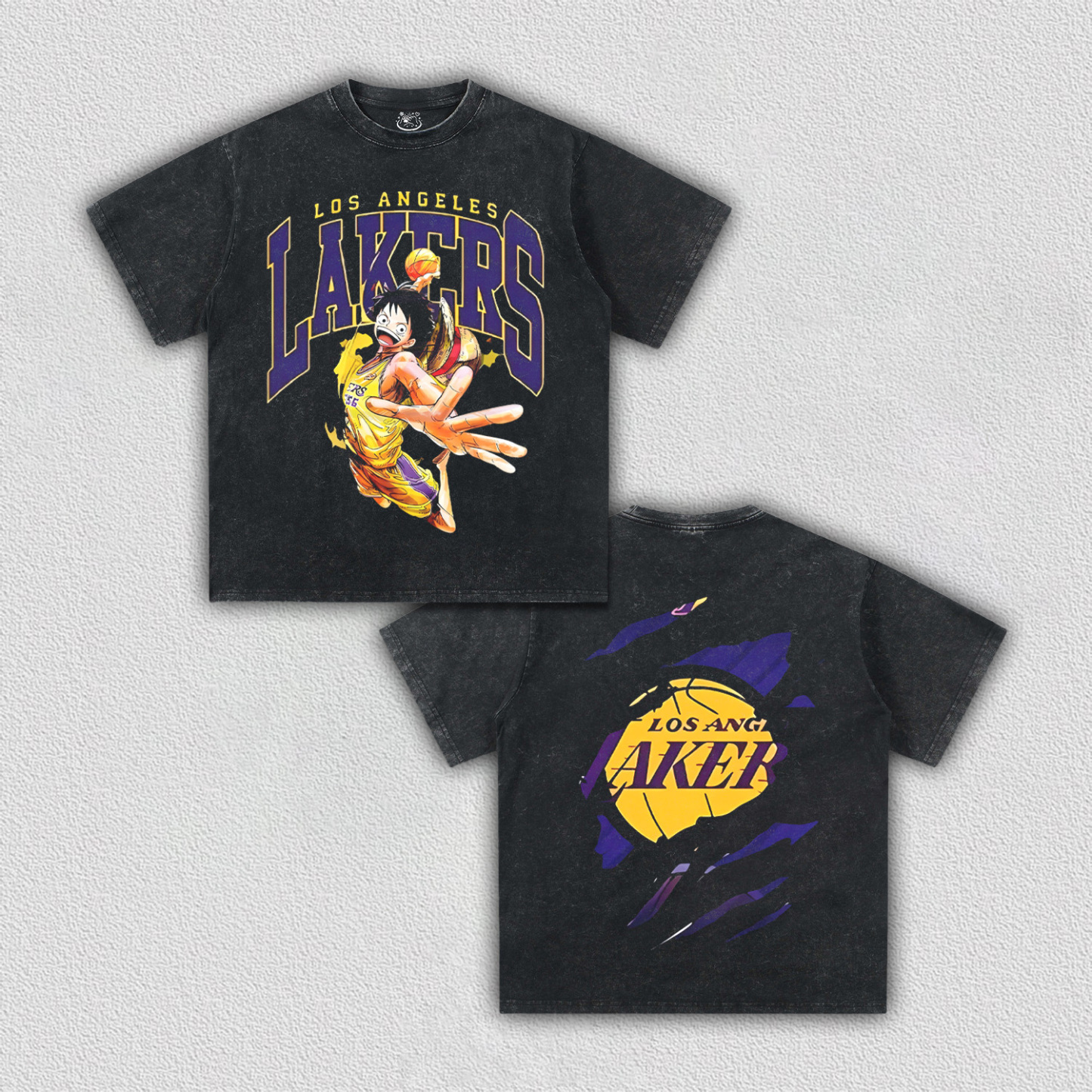 LUFFY TEE丨LAKERS X ONE PIECE-[DS]
