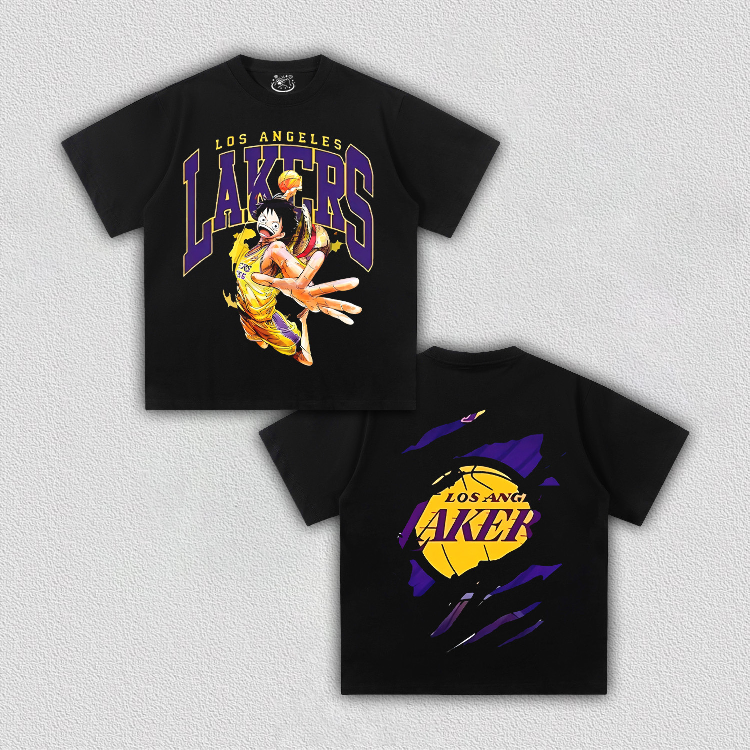 LUFFY TEE丨LAKERS X ONE PIECE-[DS]