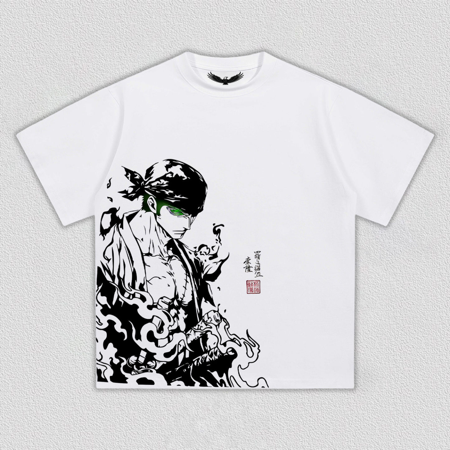 RORONOA ZORO ANIME INSPIRED VINTAGE TEE丨ONE PIECE-[FRONT]