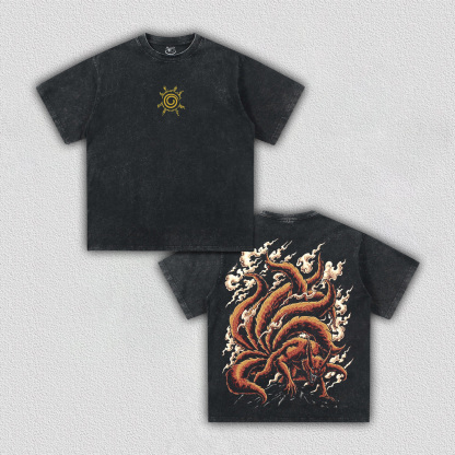 JINCHURIKI KURAMA NINE TAILED FOX NARUTO SHIPPUDEN OVERSIZETEE-[DS]