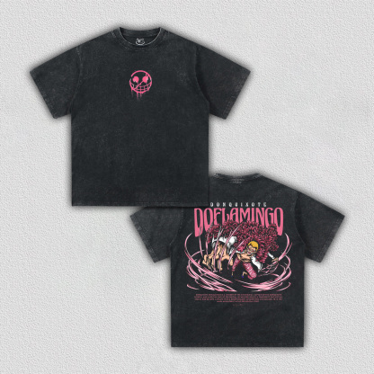 DONQUIXOTE DOFLAMINGO ANIME INSPIRED VINTAGE TEE丨ONE PIECE-[DS]