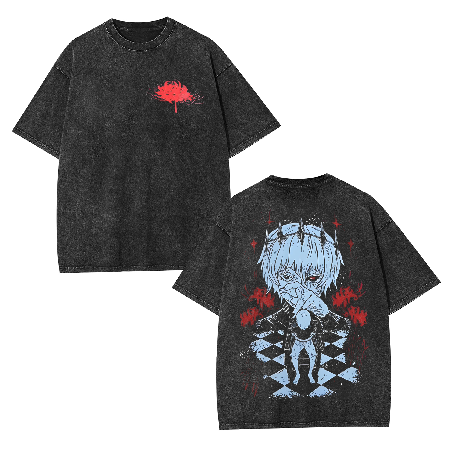 KANEKI KEN ANIME OVERSIZED TEE丨TOKYO GHOUL-[DS]