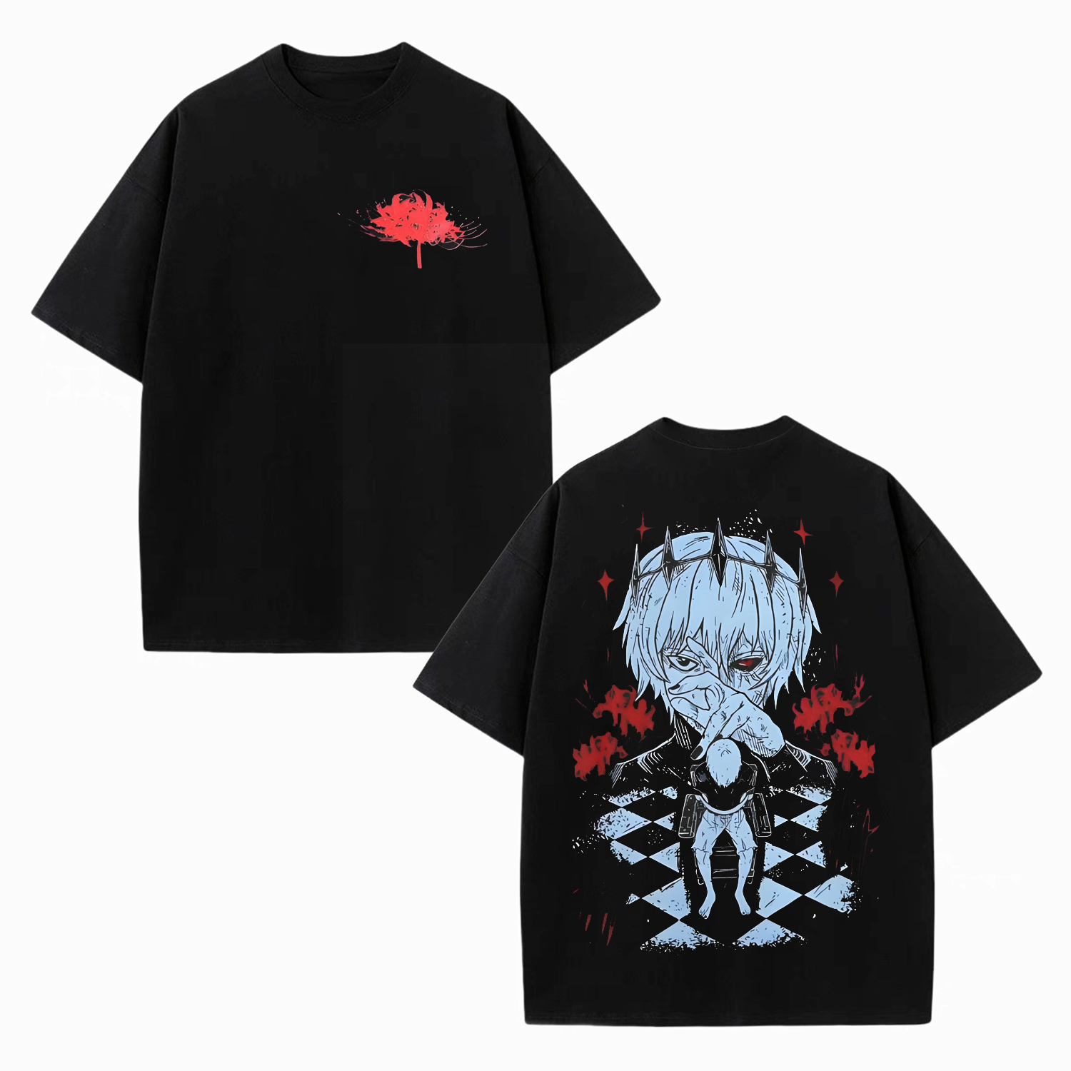 KANEKI KEN ANIME OVERSIZED TEE丨TOKYO GHOUL-[DS]