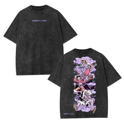 LUFFY ONE PIECE ANIME INSPIRED VINTAGE TEE-[DS]