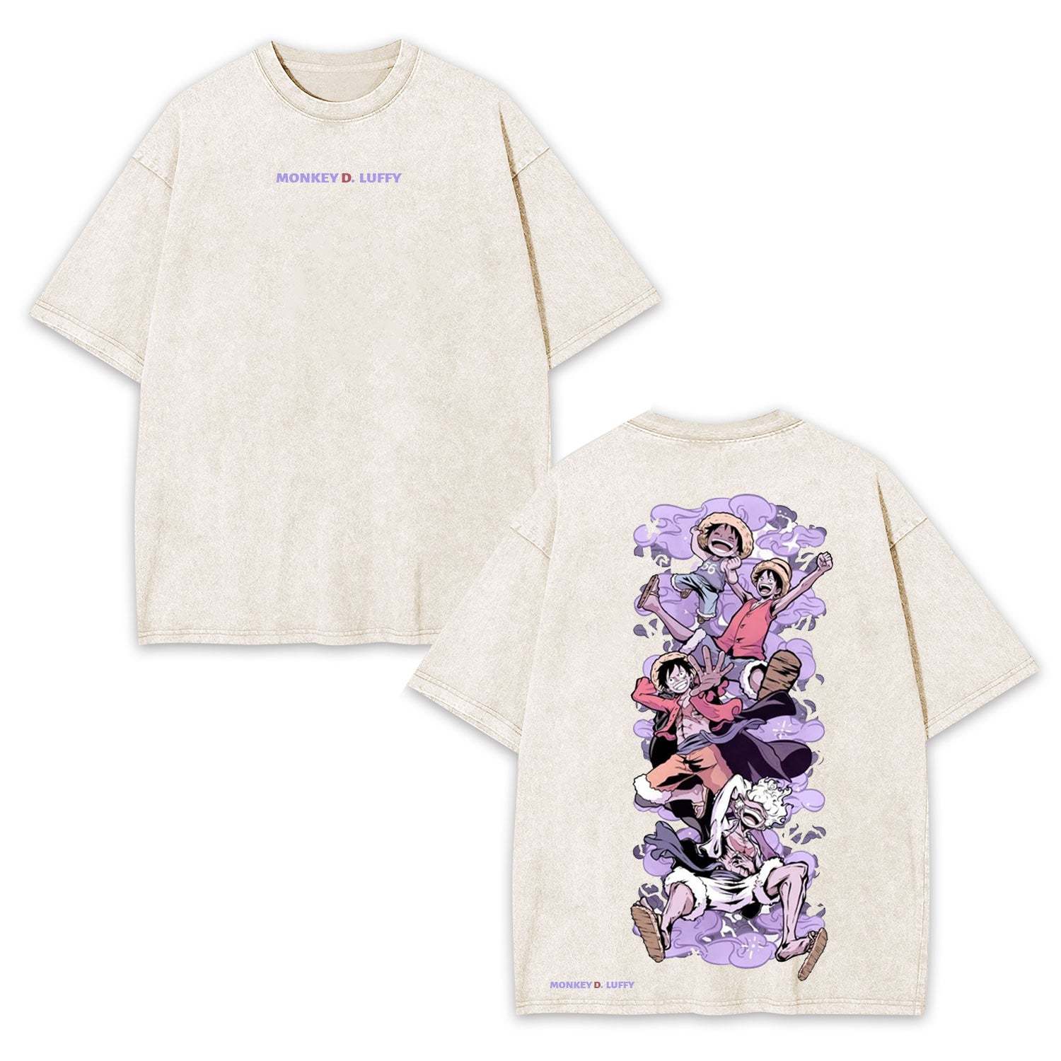 LUFFY ONE PIECE ANIME INSPIRED VINTAGE TEE-[DS]