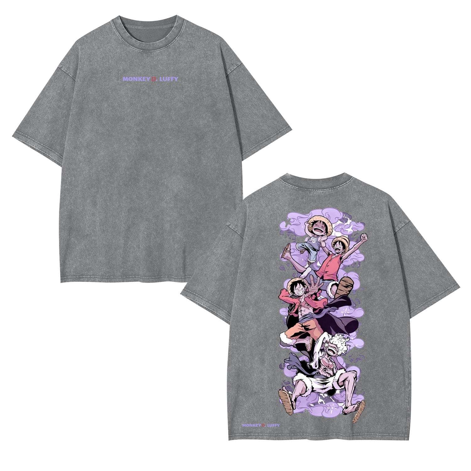 LUFFY ONE PIECE ANIME INSPIRED VINTAGE TEE-[DS]