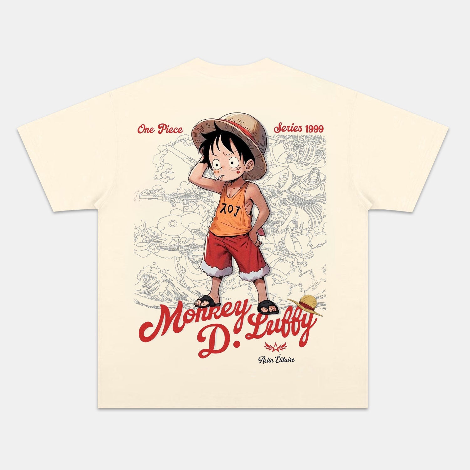 LUFFY ANIME INSPIRED VINTAGE TEE丨ONE PIECE-[BACK]