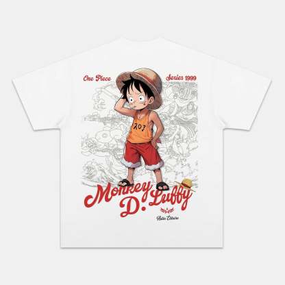 LUFFY ANIME INSPIRED VINTAGE TEE丨ONE PIECE-[BACK]