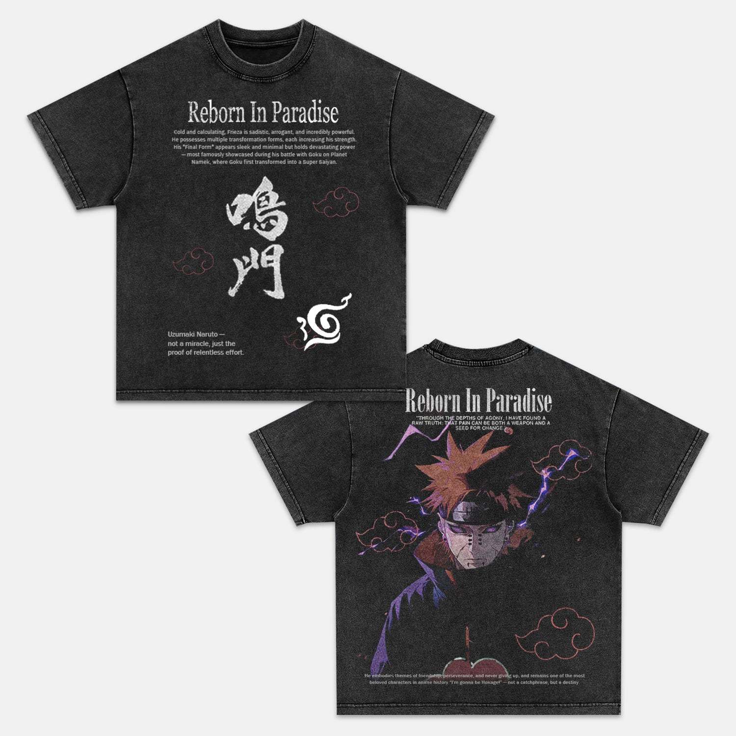 NARUTO 2.0 “PAIN’S WRATH?OVERSIZED TEE-[DS]