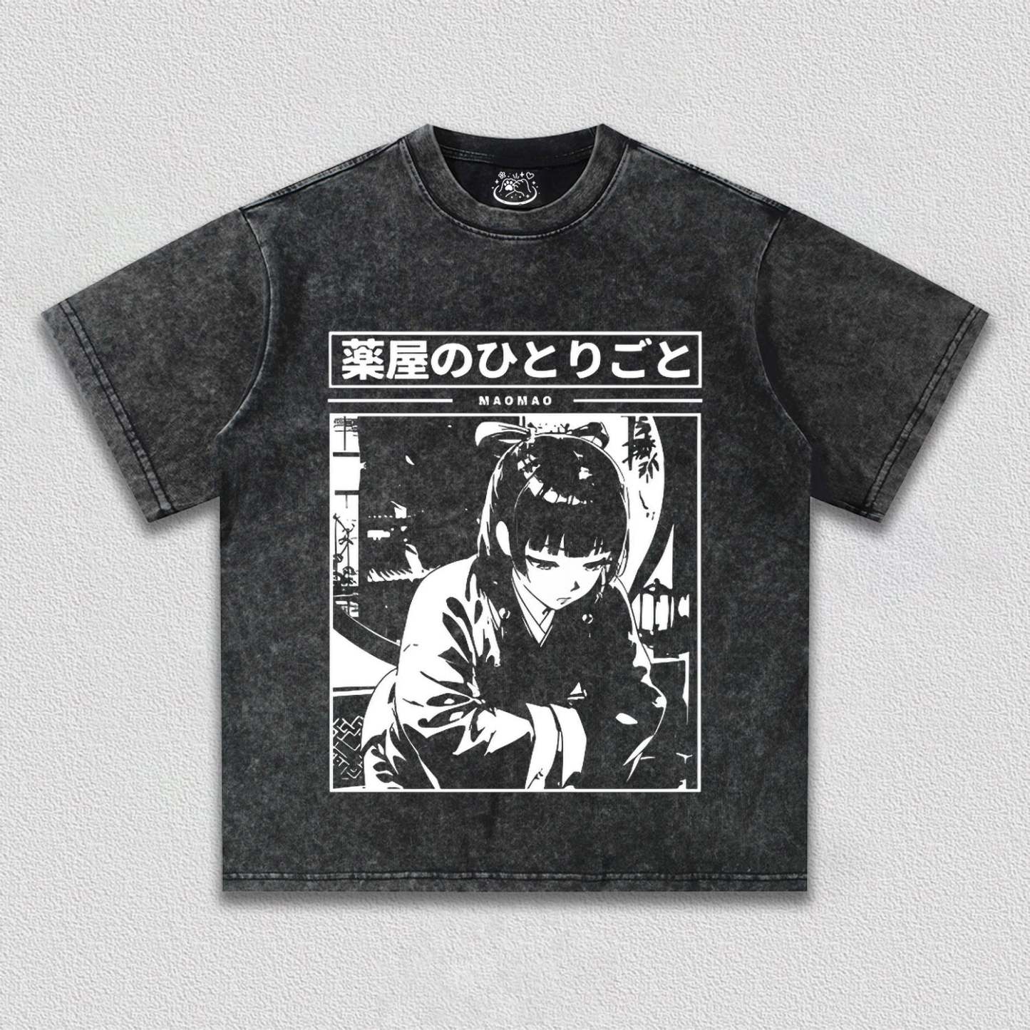 Maomao Black and White T-Shirt