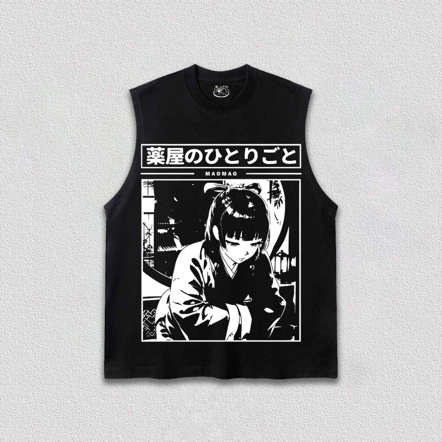 Maomao Black and White T-Shirt