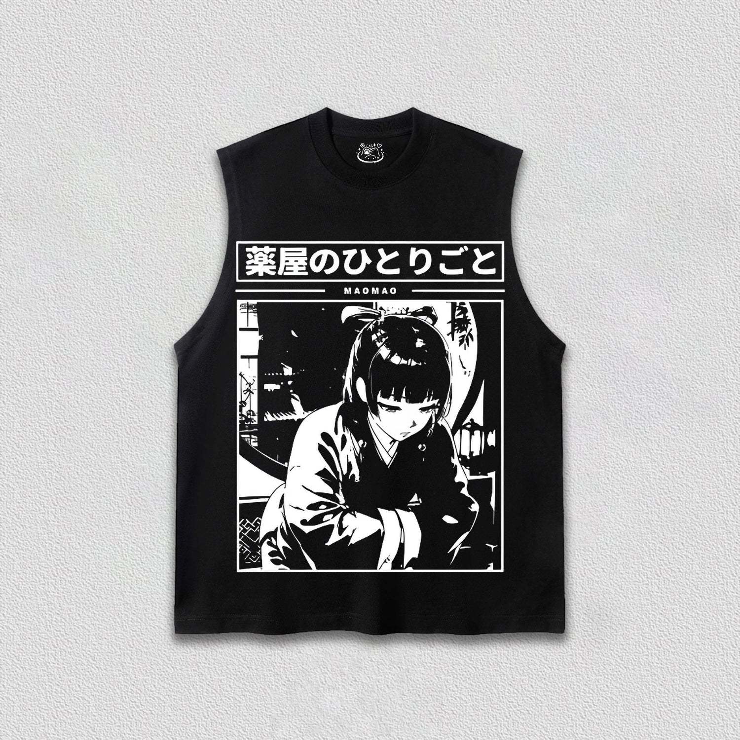 Maomao Black and White T-Shirt