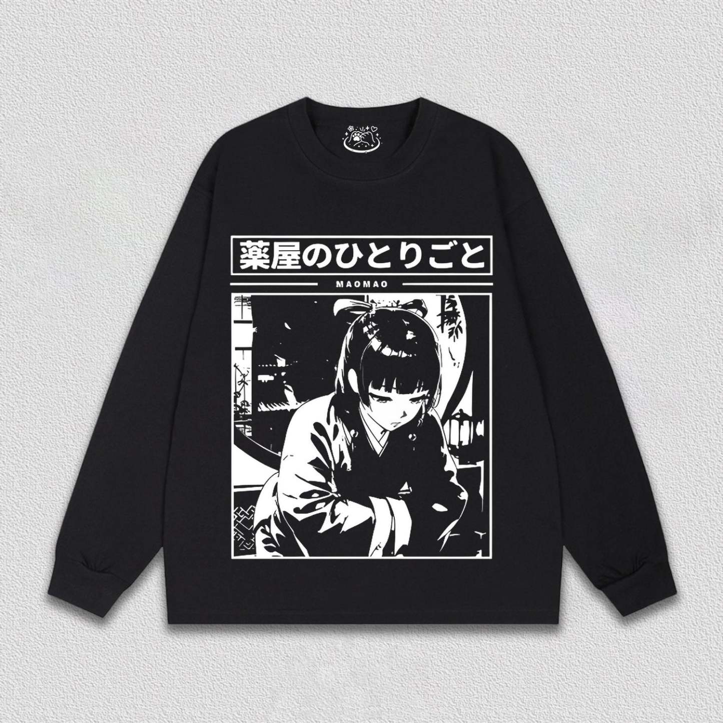 Maomao Black and White T-Shirt