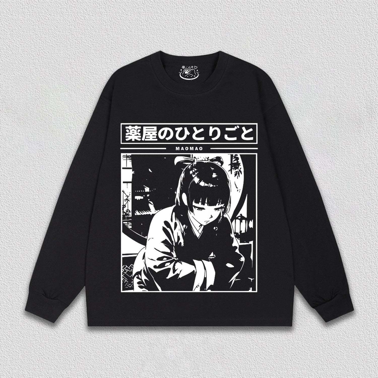 Maomao Black and White T-Shirt