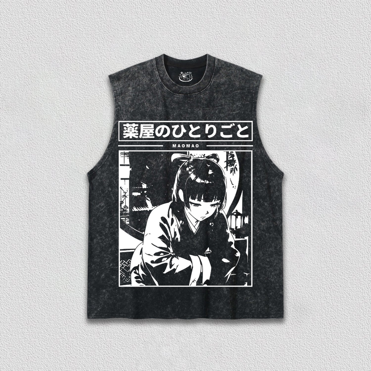 Maomao Black and White T-Shirt