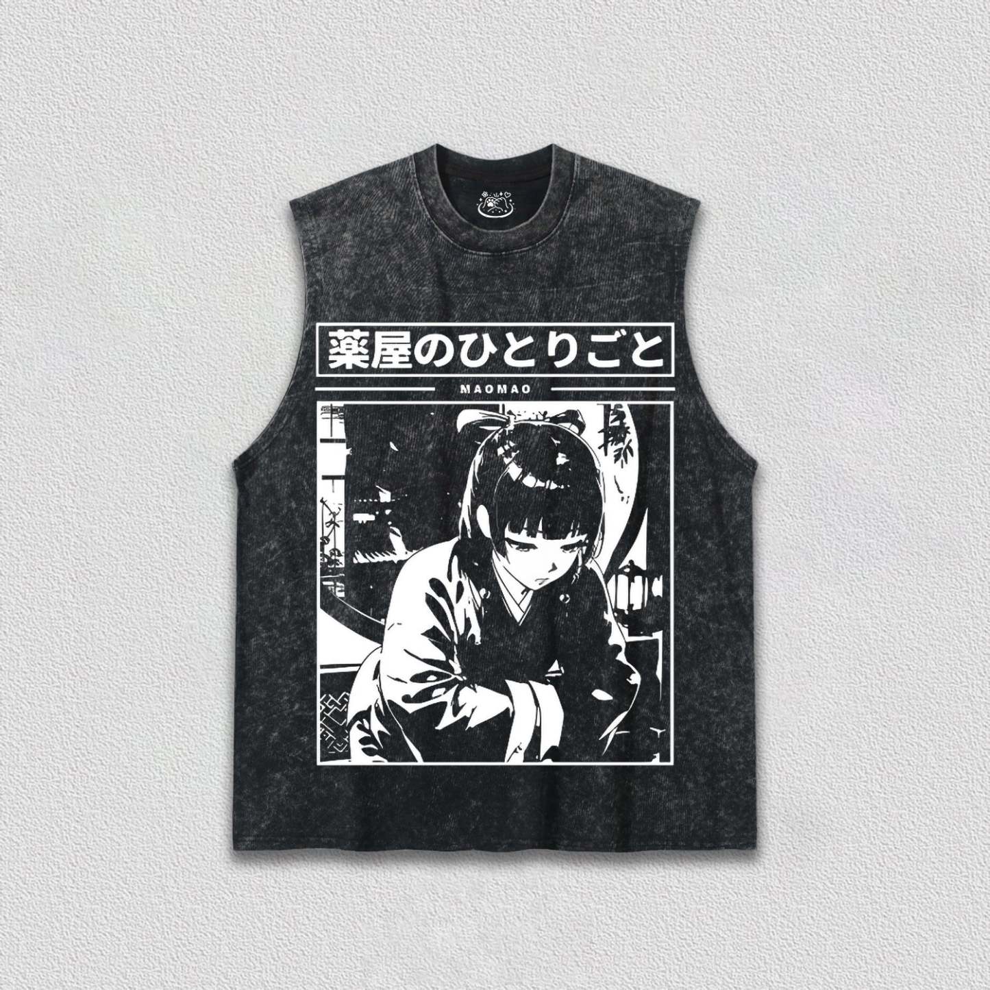 Maomao Black and White T-Shirt