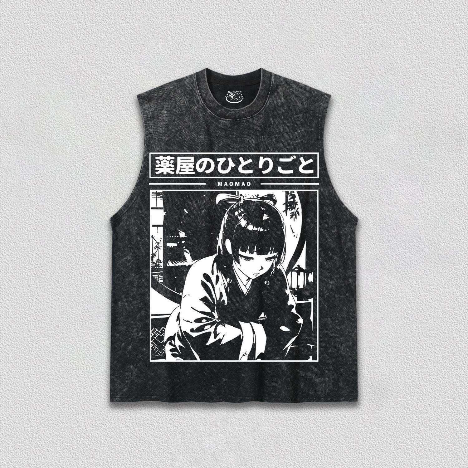 Maomao Black and White T-Shirt