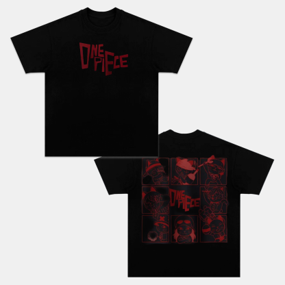 ONE PIECE X DANDADAN COTTON UNISEX CREW NECK ANIME T-SHIRT-[DS]