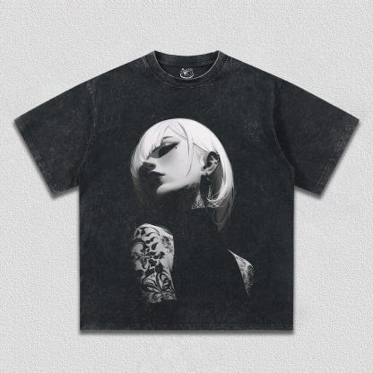 Anime Girl Tattoo T-shirt