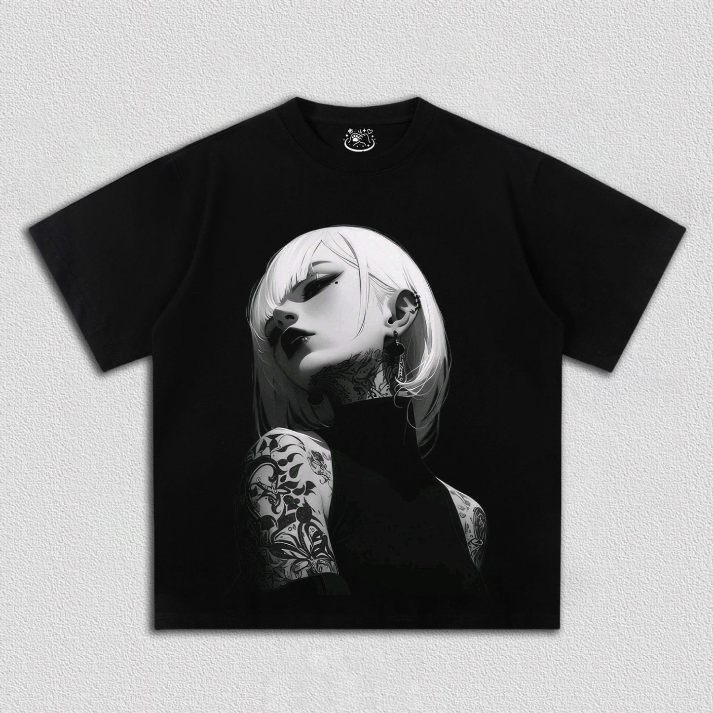 Anime Girl Tattoo T-shirt