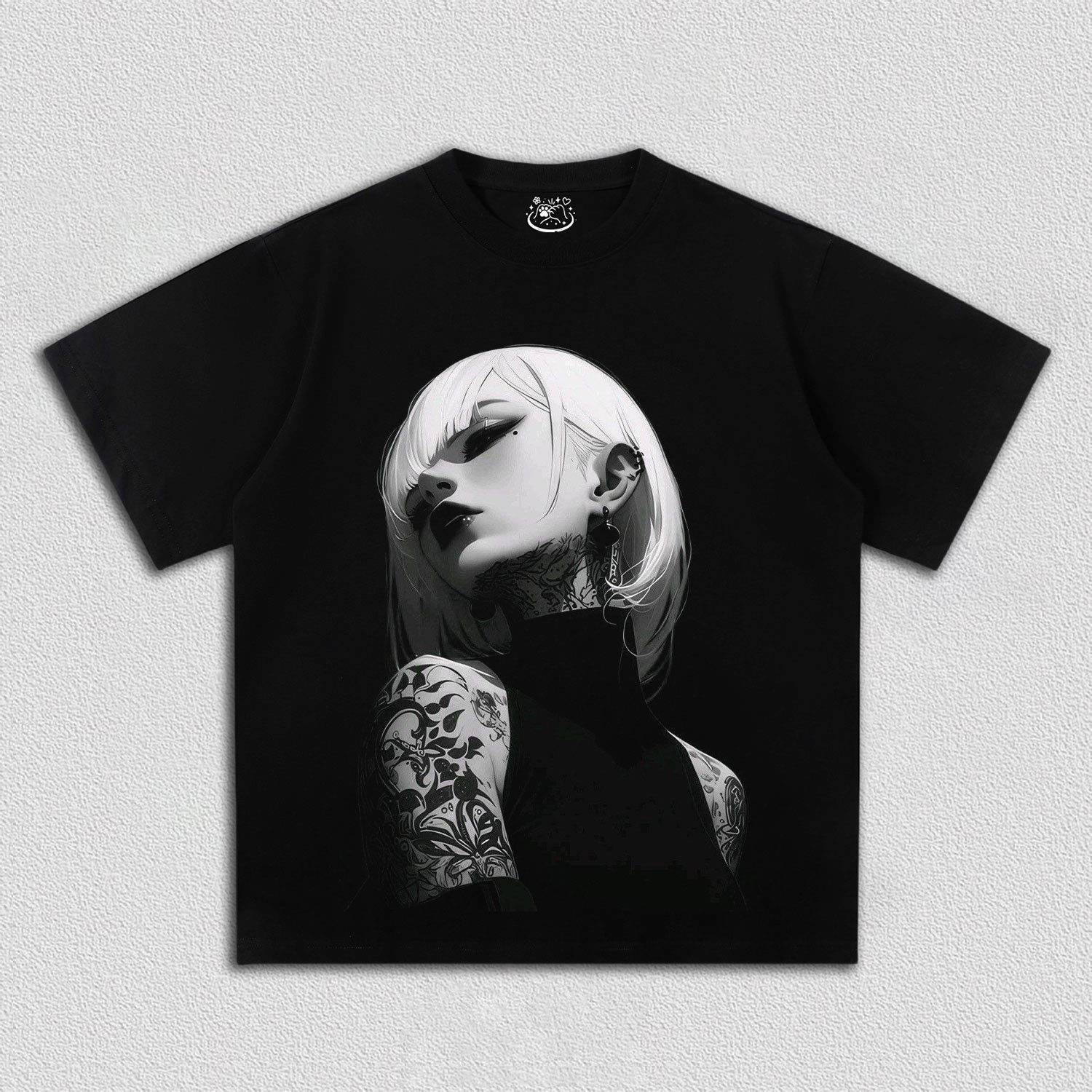 Anime Girl Tattoo T-shirt