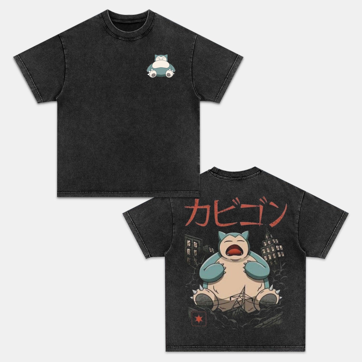 SNORLAX UNISEX ANIME INSPIRED VINTAGE T-SHIRT丨POKÉMON-[DS]
