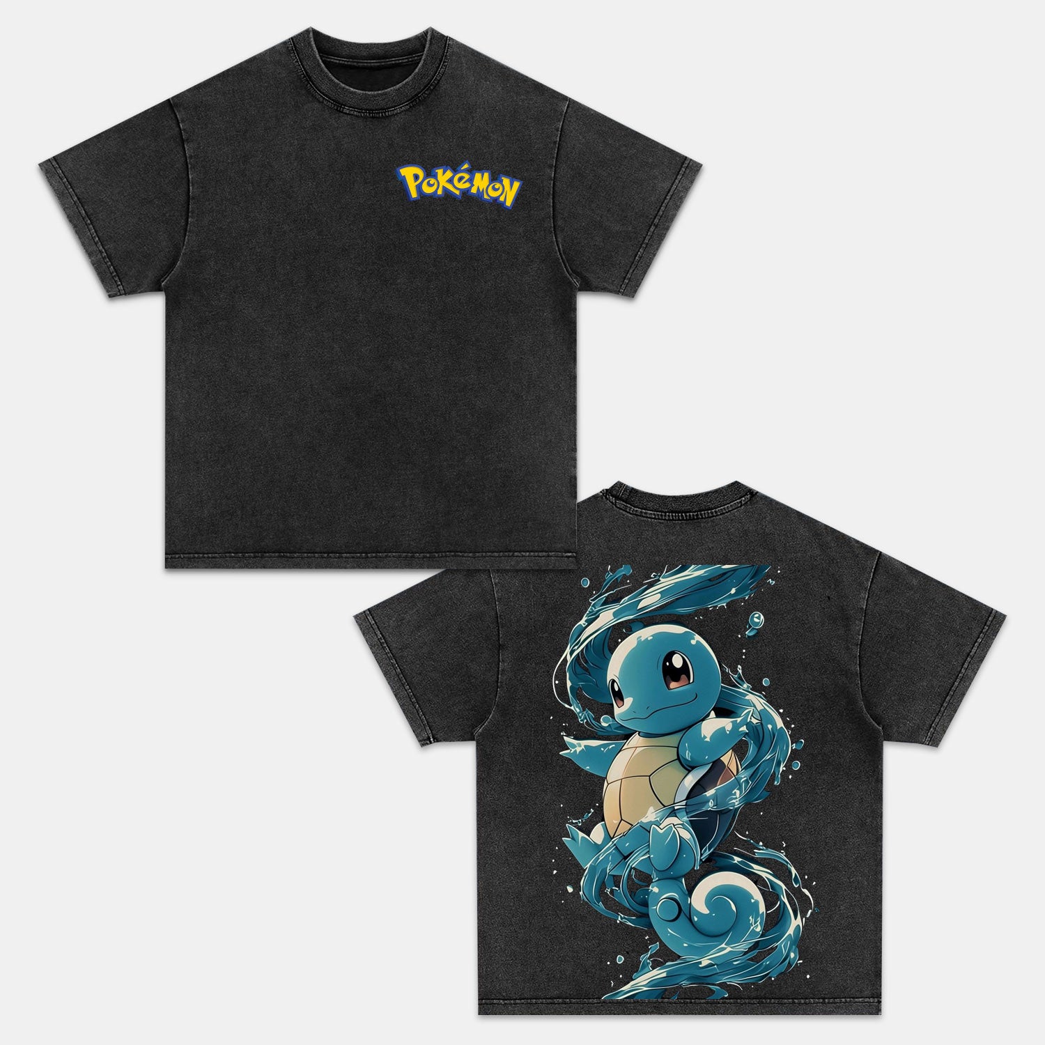 SQUIRTLE UNISEX ANIME INSPIRED VINTAGE T-SHIRT丨POKÉMON-[DS]