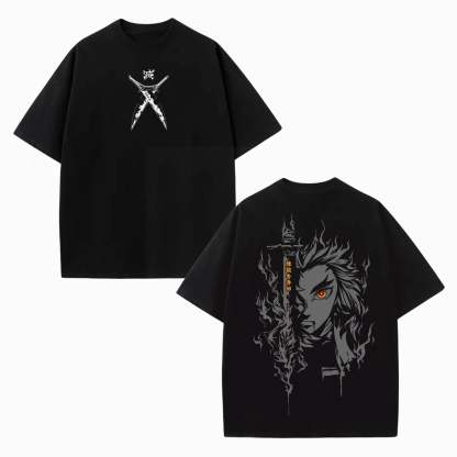 TANJIRO DEMON SLAYER OVERSIZED TEE-[DS]