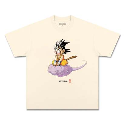 UNISEX ANIME INSPIRED VINTAGE TEE丨DRAGON BALL-[FRONT]