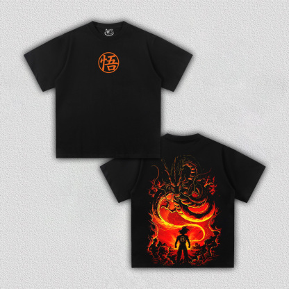 SON GOKU ANIME OVERSIZED TEE?DRAGON BALL-[DS]